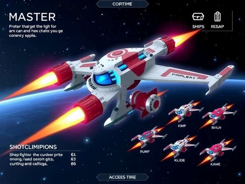 Astro Fighter Master ship customization screen
